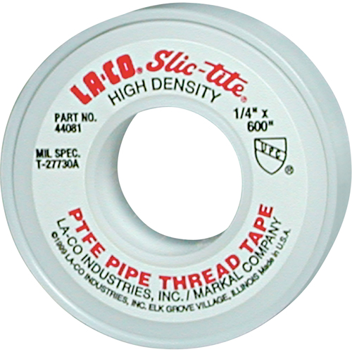 Slic-Tite&reg; PTFE Thread Tape, 300" L x 1/2" W, White SPOC Demo