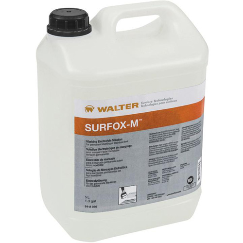 Solution &eacute;lectrolyte de marquage pour acier inoxydable SURFOX-M SPOC Demo