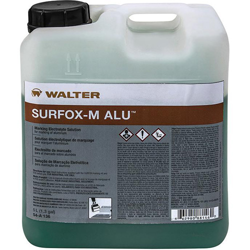 Solution &eacute;lectrolytique de marquage sur l'aluminium Surfox-M SPOC Demo