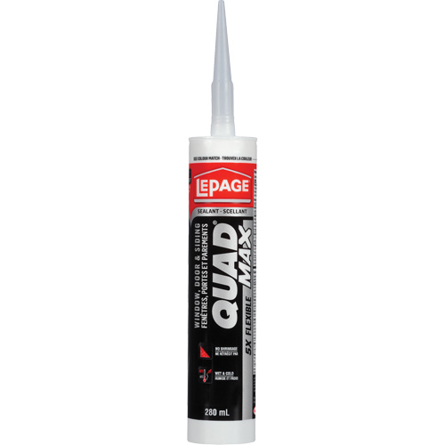 Quad&reg; Max Siding & Window Sealant, 280 ml, Tube, Grey SPOC Demo