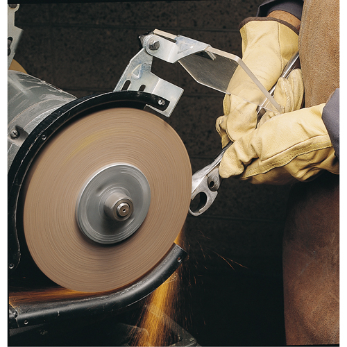Scotch-Brite Cut & Polish Wheels, 6" Dia. x 1" W, 1" Arbor, Aluminum Oxide SPOC Demo