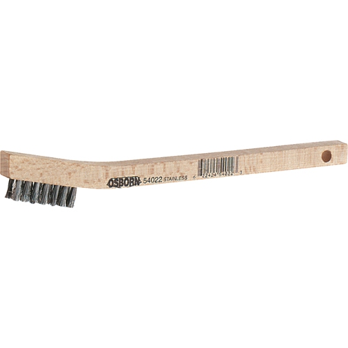 Small Cleaning Scratch Brushes, Stainless Steel, 3 x 7 Wire Rows, 7-3/4" Long SPOC Demo