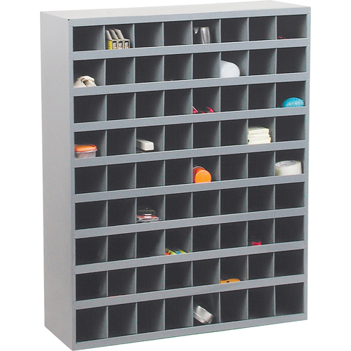 Armoires pour bacs de rangement en acier, 33-3/4" la x 12" p x 42" h, Gris SPOC Demo