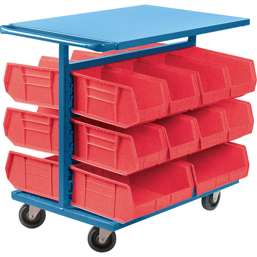 Bin Cart with Bins, Double-sided, 20 bins, 24" W x 38-1/2" D x 36-1/2" H SPOC Demo