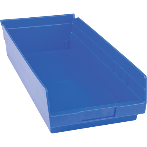 Bacs pour tablette en plastique, 8-3/8" la x 4" H x 17-7/8" p, Bleu, Capacit&eacute; 20 lb SPOC Demo