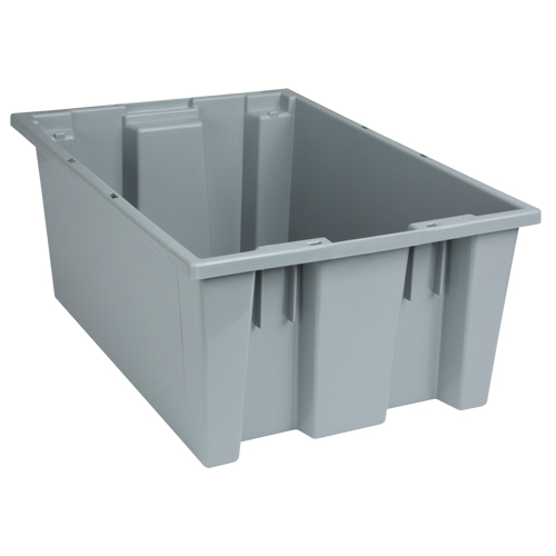 Contenants Stack & Nest, 8" x 19,5" x 13,5", Gris SPOC Demo