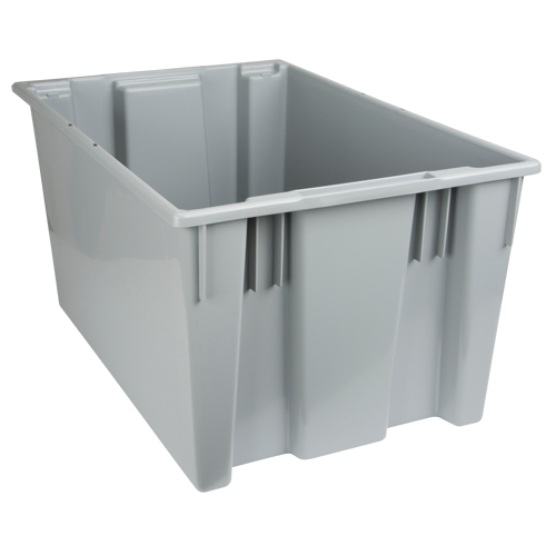Stack & Nest Totes, 15" x 29.5" x 19.5", Grey SPOC Demo