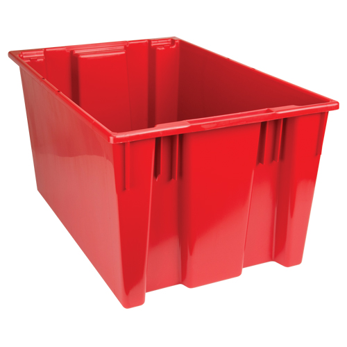 Stack & Nest Totes, 15" x 29.5" x 19.5", Red SPOC Demo