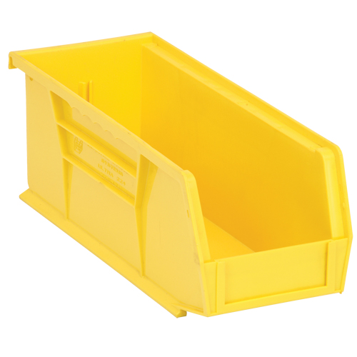 Bacs ultra empilable & suspendable, 4-1/8" la, 4" h x 10-7/8" p, Jaune SPOC Demo
