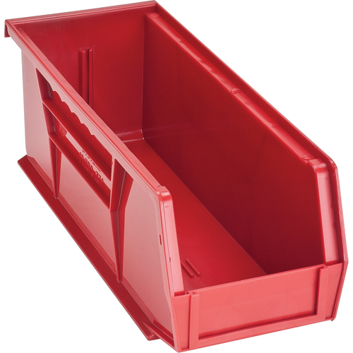 Bacs ultra empilable & suspendable, 4-1/8" la, 4" h x 10-7/8" p, Rouge SPOC Demo