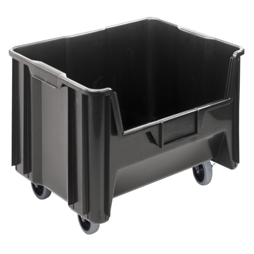 Mobile Giant Stack Container, 12-7/16" H x 19-7/8" W x 15-1/4" D, 250 lbs. Capacity, Black SPOC Demo