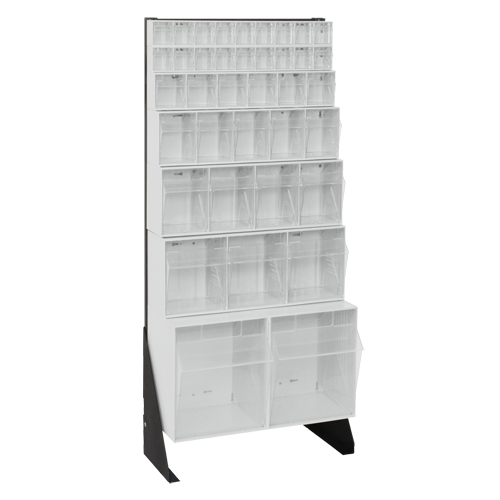 Support pour bacs basculants, 23-5/8" la x 8" p x 52" h, 38 tiroirs SPOC Demo