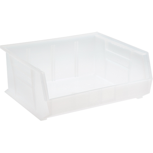 Bac transparent ultra empilable & suspendable, 16-1/2" la, 7" h x 14-3/4" p, Transparent SPOC Demo
