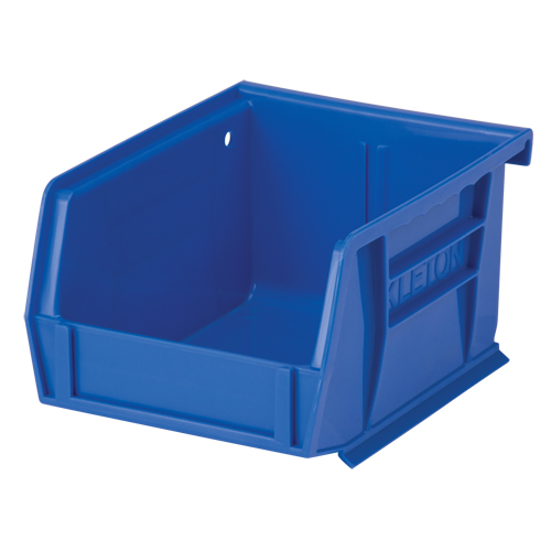Bac empilable & &agrave; suspendre, 4-1/8" la, 3" h x 5-3/8" p, Bleu SPOC Demo