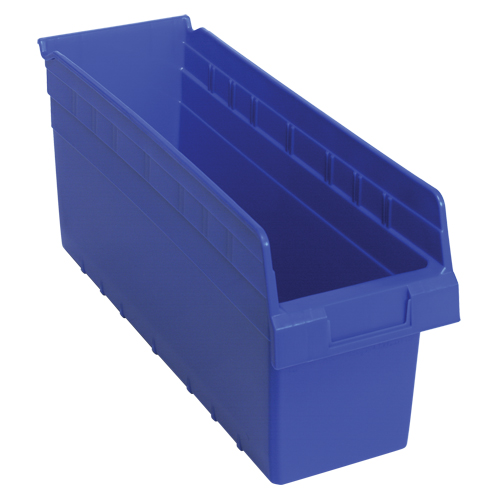 Bacs pour &eacute;tag&egrave;re Store-Max, 6-5/8" la x 8" H x 17-7/8" p, Bleu, Capacit&eacute; 56 lb SPOC Demo