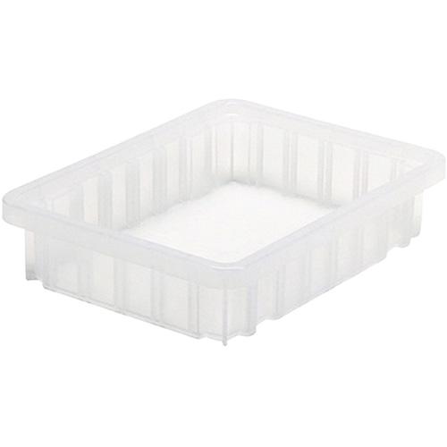 Contenant Divider Box, Plastique, 10,875" la x 8,25" p x 2,5" h, Transparent SPOC Demo