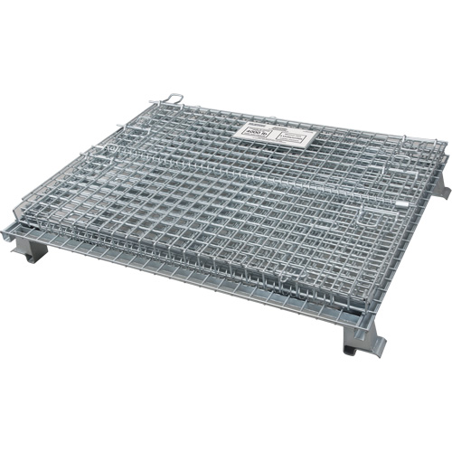 Conteneur repliable en m&eacute;tal grillag&eacute;, 40" la x 32" p x 34" h, Capacit&eacute; de 4000 lb SPOC Demo