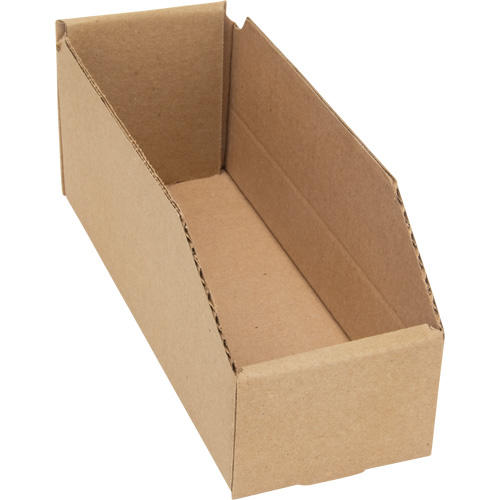Boîtes profondes en carton ondul&eacute;, 3-3/4" la x 11-1/4" p x 4-1/2" h, Beige SPOC Demo