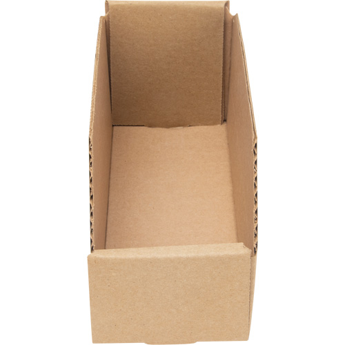 Boîtes profondes en carton ondul&eacute;, 3-3/4" la x 11-1/4" p x 4-1/2" h, Beige SPOC Demo