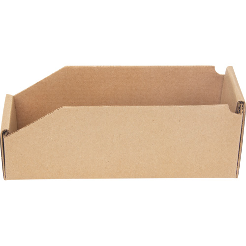 Boîtes profondes en carton ondul&eacute;, 3-3/4" la x 11-1/4" p x 4-1/2" h, Beige SPOC Demo