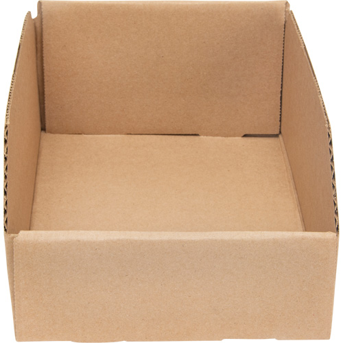Boîtes profondes en carton ondul&eacute;, 7-5/8" la x 11-5/16" p x 4-1/2" h, Beige SPOC Demo