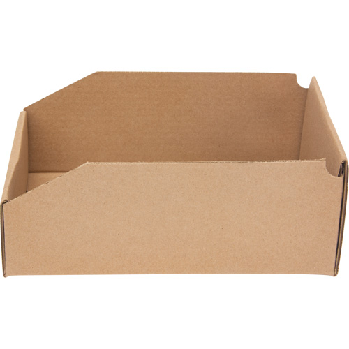 Boîtes profondes en carton ondul&eacute;, 7-5/8" la x 11-5/16" p x 4-1/2" h, Beige SPOC Demo