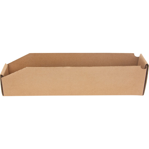 Boîtes profondes en carton ondul&eacute;, 1-7/8" la x 17-1/8" p x 4-1/2" h, Beige SPOC Demo