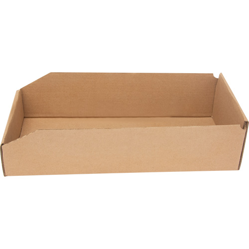 Deep Corrugated Parts Bins, 7-3/4" W x 17-1/4" D x 4-1/2" H, Beige SPOC Demo