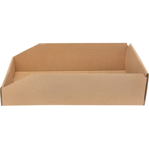 Deep Corrugated Parts Bins, 9-3/4" W x 17-1/4" D x 4-1/2" H, Beige SPOC Demo