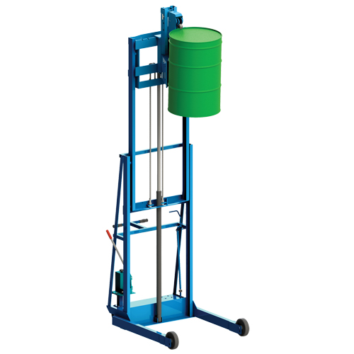 Vertical-Lift MORSPEED Drum Stacker, For 30 - 85 US Gal. (25 - 70 Imperial Gal.) SPOC Demo
