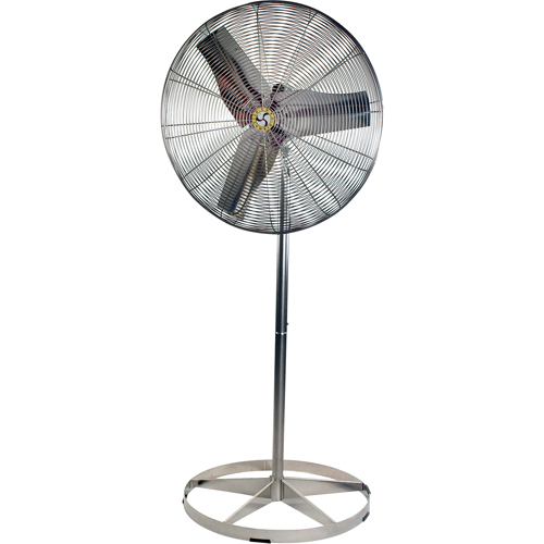 Ventilateurs &agrave; circulation d'air en acier inoxydable, lavables &agrave; grande eau pour service alimentaire, Industriel, 1 Vitesses, Diam&egrave;tre de 24" SPOC Demo