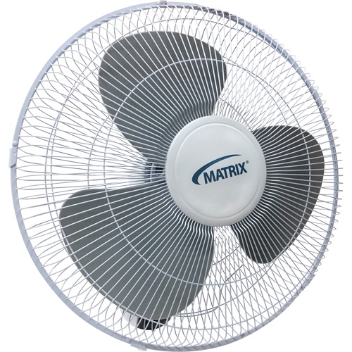 Ventilateur mural oscillant, Commercial, 3 vitesses, Diam&egrave;tre de 16" SPOC Demo