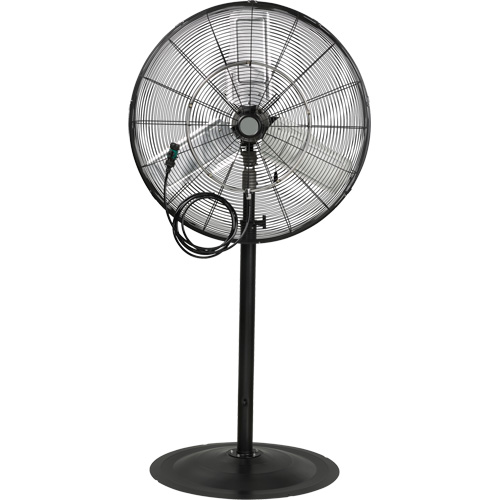 Waterproof Motor Misting & Oscillating Pedestal Fan, Heavy-Duty, 3 Speed, 30" Diameter SPOC Demo
