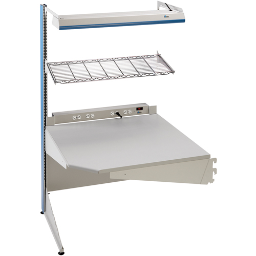Arlink Preconfigured Workstation, 36" W x 28" D x 84" H, Single Sided Corner Add-On SPOC Demo