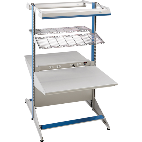Arlink Preconfigured Workstation, 36" W x 56" D x 84" H, Double Sided Corner Add-On SPOC Demo