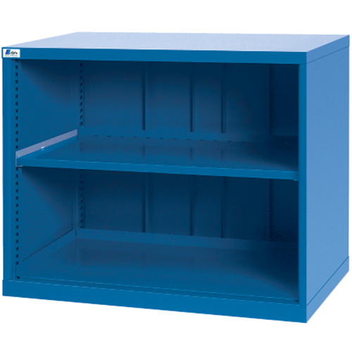 Shelf Cabinets, Steel, 33-1/2" H x 40-1/4" W x 22-1/2" D, Bright blue SPOC Demo