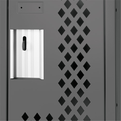 Casiers Clean Line, Bloc de 3, 36" x 12" x 72", Acier, Charbon, Rivet (assembl&eacute;), Perfor&eacute; SPOC Demo
