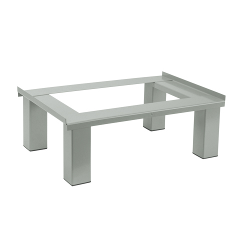 Free Standing Base, 4 Banks, 6" H x 48" W x 18" D, Grey, Steel SPOC Demo