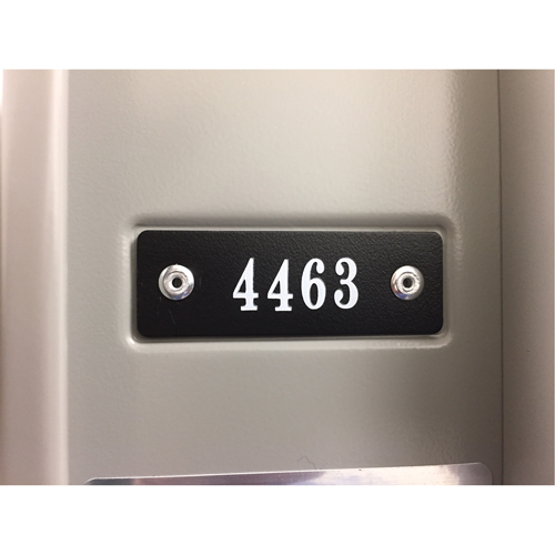 Plaque num&eacute;rot&eacute;e pour casier SPOC Demo