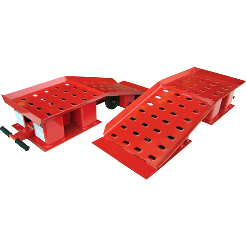 Pair of Wide Truck Ramps, 20000 lbs. Capacity, 50-1/2" L, 18-3/8" W, 9-1/4" H SPOC Demo