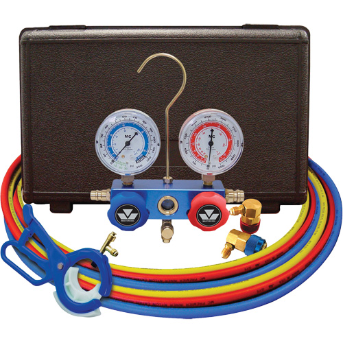 Dual Manifold Gauge Set with 3-in-1 Side Mount Can Tap Valve SPOC Demo