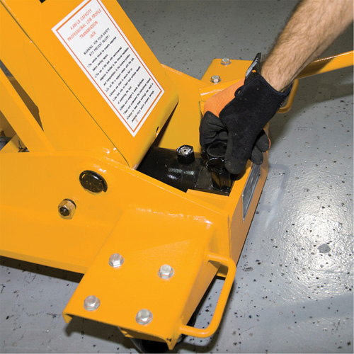Cric de transmission Yellow Jackit, Cap. de levage 2,2 tonnes SPOC Demo