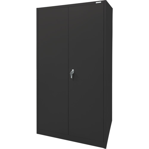 Storage Cabinet, Steel, 4 Shelves, 78" H x 36" W x 24" D, Black SPOC Demo