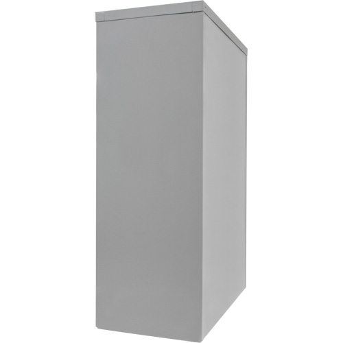 Counter-High Storage Cabinet, Steel, 2 Shelves, 42" H x 30" W x 15" D, Grey SPOC Demo
