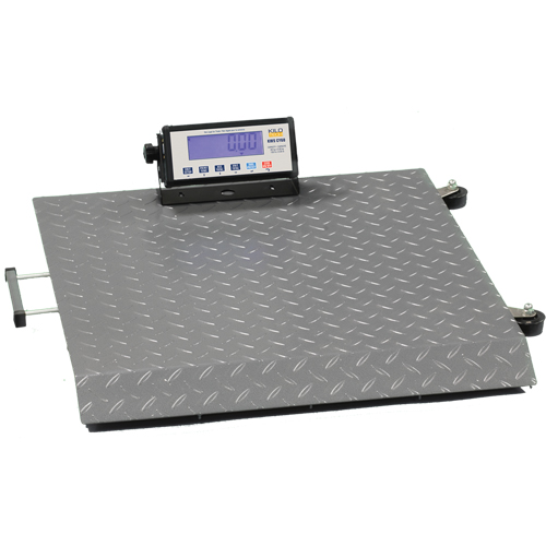 KWS CY-150 Platform Scale, 330 lbs. / 150 kg Capacity, 24" L x 24" W SPOC Demo