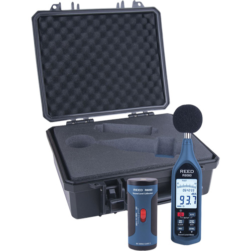 Ensemble de sonom&egrave;tre enregistreur et calibrateur SPOC Demo