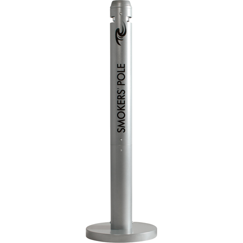 Cendriers Smokers' Pole, Sur pied, Aluminium, Hauteur 41" SPOC Demo