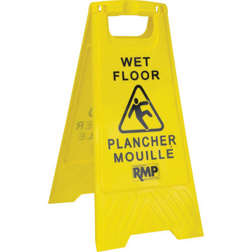 Safety Wet Floor Sign, Bilingual with Pictogram SPOC Demo
