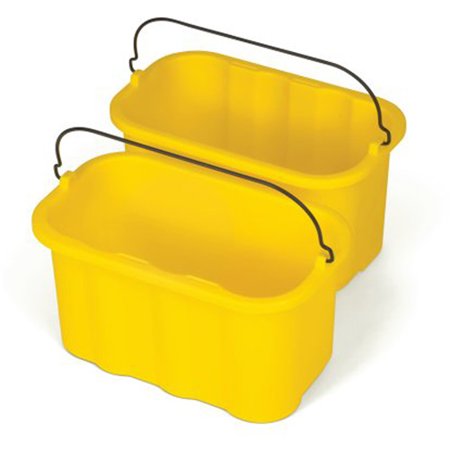 Seau porte-accessoires Executive Series, Capacit&eacute; de 2.5 gal. US (10 pintes), Jaune SPOC Demo