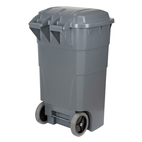 Roll Out Garbage Bin, Polyethylene, 65 US gal. SPOC Demo
